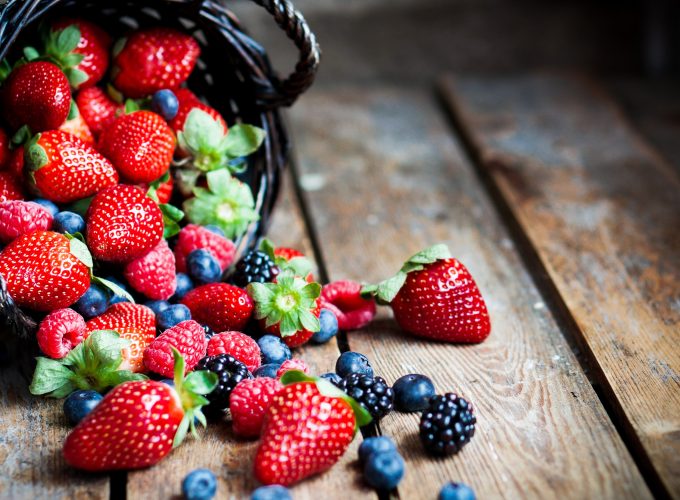 Wallpaper food, fruit, summer, berries, strawberry, raspberry, blackberry, basket., Food 9738714186